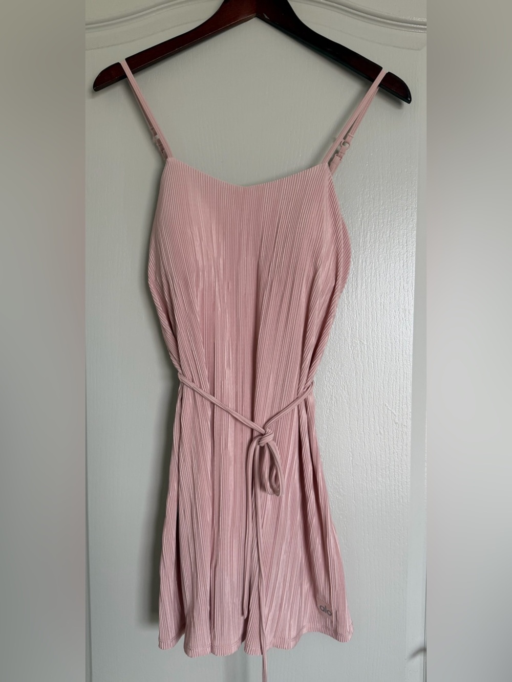 Micro Plisse Game On Tennis Dress - Pink Quartz